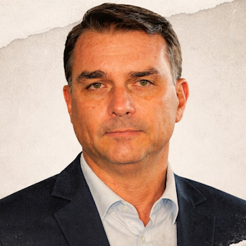 Retrato de Flávio Bolsonaro no jogo